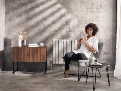 women with radiator