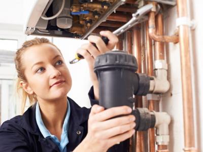 Femaile plumber