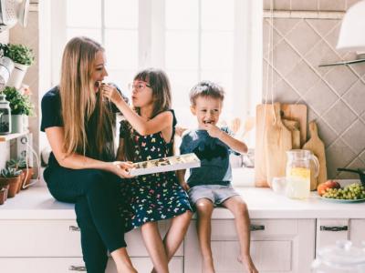 Family eating